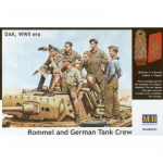 Rommel and German Tank Crew (DAK) - Master Box 1/35