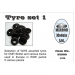 Tyre Set 1 for CMP and British Trucks - Mirror Models 1/35