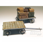 Railway car on baggages
