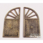 Wooden gate - round