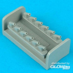 P-51D Mustang Exhausts Type B - Quickboost 1/48