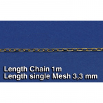 Metal Chain (A) Length single Mesh 3,3 mm - Royal Model 1/35