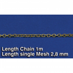 Metal Chain (E) Length single Mesh 2,8 mm - Royal Model 1/35