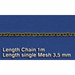 Metal Chain (F) Length single Mesh 3,5 mm - Royal Model 1/35