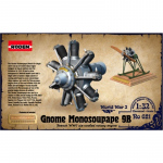 Gnome Monosoupape 9B Engine - Roden 1/32