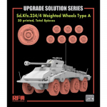 Sd.Kfz.234/4 Weighted Wheels Type A (3D printed, 8pcs) -...