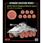 Sd.Kfz.234/4 Weighted Wheels Type B (3D printed, 8pcs) -...