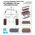 Workable Track Links for M4 SHERMAN T-48 Type w. Duckbill...