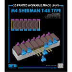 3D-Printed Workable Track Links for M4 SHERMAN T-48 Type...