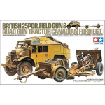 British 25 pdr. Gun & Quad Gun Tractor - Tamiya 1/35