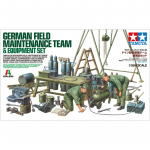 German Field Maintenance Team & Equipment Set - Tamiya 1/35