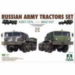 Russian Army Tractors Set KZKT-537L + MAZ-537 - Takom 1/72