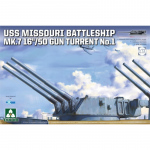 USS Missouri Battleship MK.7 16/50 Gun Turret No.1 -...