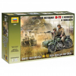 Soviet Motorcycle M-72 w. Sidecar and Crew- Zvezda 1/35