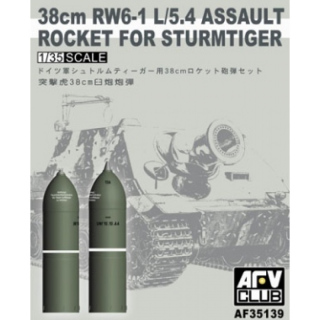 38cm RW6-1 L/5.4 Assault Rocket for Sturmtiger - AFV Club 1/35
