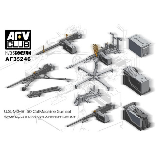 U.S. M2HB .50 Cal Machine Gun Set - AFV Club 1/35