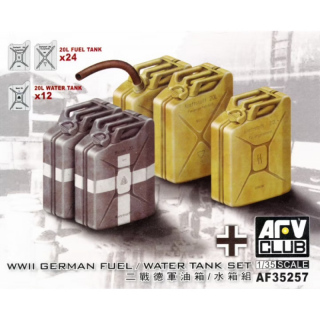 WWII German Fuel / Water Tank Set - AFV Club 1/35