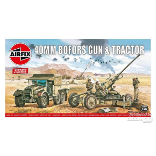 Bofors 40mm Gun & Tractor,Vintage Classi