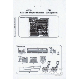 F/A-18F Super Hornet Cockpit Set - Aires 1/48