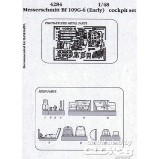 Messerschmitt Bf 109 G-6 Cockpit Set (early) - Aires 1/48