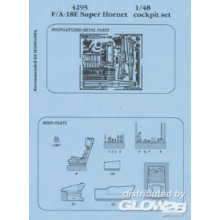 F/A-18E Super Hornet Cockpit Set - Aires 1/48
