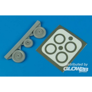 MiG-15 Fagot Wheels & Paint Masks - Aires 1/48
