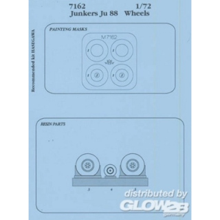 Junkers Ju 88 Wheels & Paint Mask - Aires 1/72