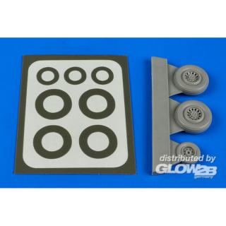 Sea Vixen wheels & paint masks