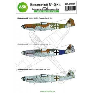 1/32 Messerschmitt Bf 109K-4 Decals part 2
