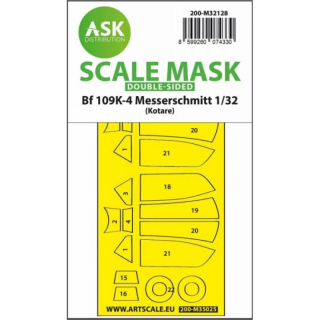 1/32 Scale Mask double-sided for Messerschmitt Bf 109K-4 (Kotare)