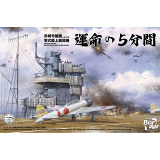 Akagi Bridge w. Flight Deck & A6M2 Zero (Battle of Midway 1942) - Border Model 1/35