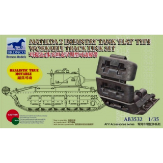 Ketten f�r Matilda 2 Flat Type - Bronco 1/35