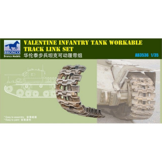 Valentine Infantry Tank Workable Track Link Set - Bronco 1/35