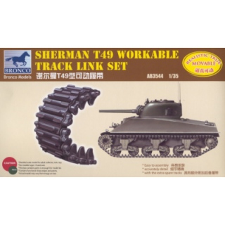 Shermann T49 Workable Track Link Set - Bronco 1/35