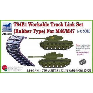 Ketten fr M46/M47 T84E1 (Rubber Type) - Bronco 1/35