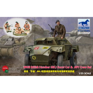 WWII British Humber Mk.I Scout Car & AFV Crew Set - Bronco 1/35