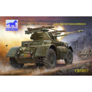 Canadian T17E1 Staghound Mk.I (spt) w. 60lb Rockets - Bronco 1/35
