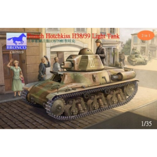 French Hotchkiss H38/39 Light Tank - Bronco 1/35