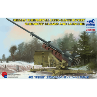 German Rheinmetall Long-Range Rocket Rheinbote (Rh.Z.61/9) & Launcher - Bronco 1/35