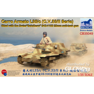 Carro Armato L35/c(C.V.33/II Serie) Fitte with the Swiss Solothurn S18-1100