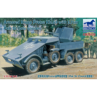 Armored Krupp Protze Kfz.69 w. 3.7cm Pak 36 (late version) - Bronco 1/35