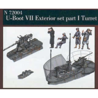 Dt. U-Boot Typ VII Exterior-Set 1 - CMK 1/72