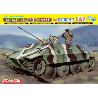 Bergepanzer 38(t) Hetzer mit 2cm FlaK 38 2in1 - Dragon 1/35