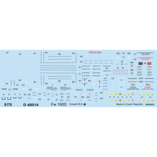 Focke-Wulf Fw 190 D Stencils - 1/48