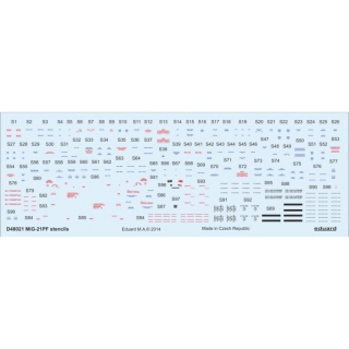 MiG-21PF Stencils - 1/48