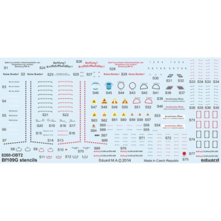 Messerschmitt Bf 109G Stencils - 1/48