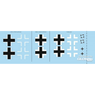 Bf 109G-2 national insignia for Eduard
