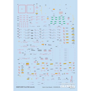 Su-27UB stencils 1/48 for ACADEMY/KITTY HAWK/GWH