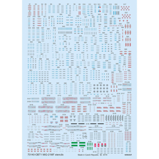 MiG-21MF stencils - 1/72