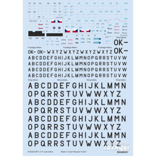 Z-37 stencils, code letters & labels for Eduard